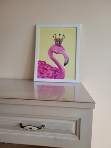 Maal akrüülvärvidega 30 x 40 "Flamingo" (3 foto / 3)