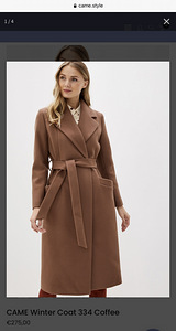 Uus CAME Villane mantel. Шерстяное пальто. Wool coat. (2 foto / 2)