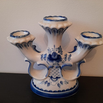 Гжель подсвечник