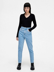 CROPP sinised mom jeans / teksad, s. S/M (1 foto / 7)