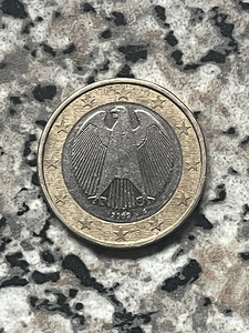 SAKSAMAA 1€ EURO MÜNT 2002 (1 foto / 4)