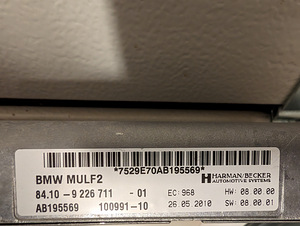 BMW MULF2 Bluetooth hands-free P/N: 84109226711 (1 фото из 2)