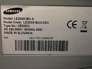 Samsung LE20S51BU A (2 foto / 2)