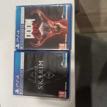 Диски на пс4: Doom vfr Skyrim vr
