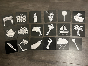 Черно-белые картинки для новорожденных/ Black white card (4 фото из 4)