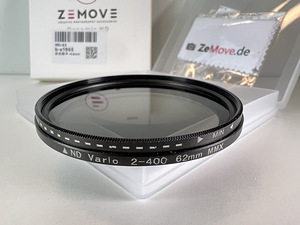Переменный VND фильтр ZeMove 2-400, 62мм (3 фото из 4)