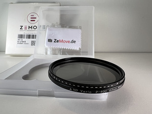 Переменный VND фильтр ZeMove 2-400, 62мм (4 фото из 4)