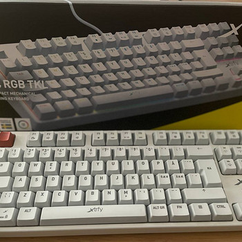 Игровая клавиатура XTRFY K4 TKL RGB WHITE Red Switches