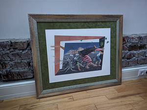 Cesar Manrique vintage print puidust raamiga (1 foto / 9)