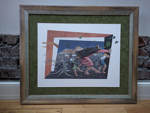 Cesar Manrique vintage print puidust raamiga (2 foto / 9)