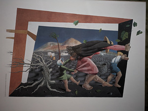 Cesar Manrique vintage print puidust raamiga (6 foto / 9)