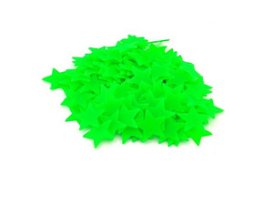 Fluorescējošas zvaigznes 100 gab. (PAG683) zaļas (1 foto no 4)