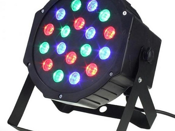 Светильники для дискотек - колорофон 18 RGB LED (PZD64A)