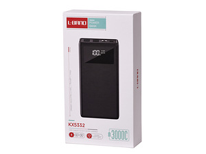 Ārējā baterija Power bank 30000mAh ar ekrānu melns (5332) (4 foto no 8)