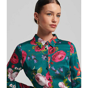 Superdry атласное мини-платье-рубашка (3 фото из 6)