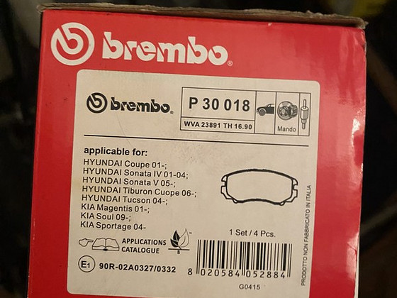 Brembo p30018 polstrid