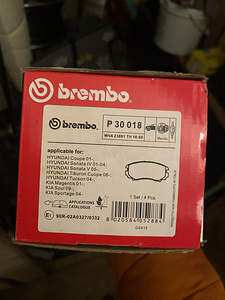 Колодки Brembo p30018 (1 фото из 2)