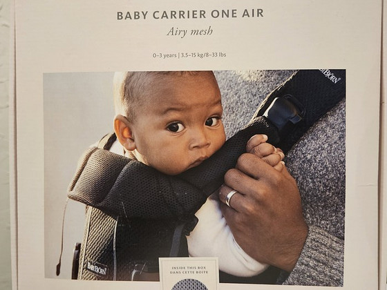 Рюкзак-переноска Babybjörn One Air, цвет антрацит
