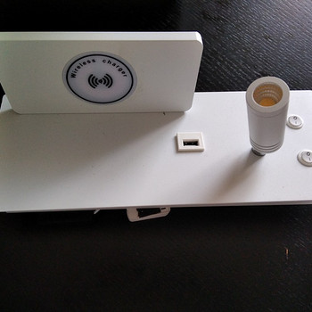 Светильник с полкой, USB+ Wireless, новый