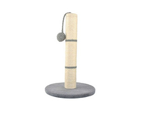 Кошачья палочка для заточки ногтей с игрушкой 45 см серая (P7932 (2 фото из 6)