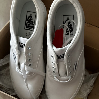 New triple white vans