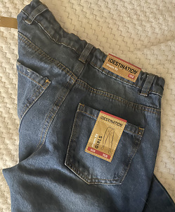 Новые джинсы mom fit s.158 (подходит к s. 146) (2 фото из 2)