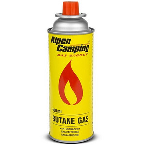 Butāna gāzes balons plītiņai Alpen Camping 400ml (IK004) (1 foto no 3)