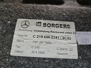 CLS W219 / C219 Tagasein luugiga (3 foto / 3)