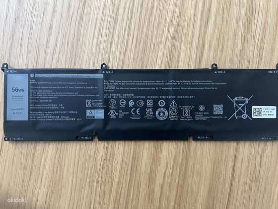 Dell type 8FCTC XPS 15 9500 originaal sülearvuti aku