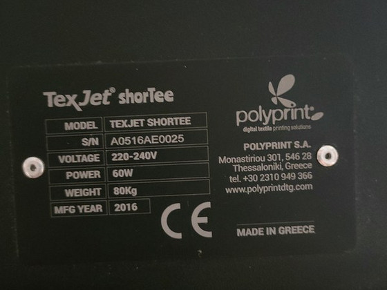 Polyprint Texjet Shortee DTG DTF