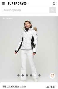 Лыжная куртка-пуховик Superdry (3 фото из 3)