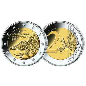 2 eurot Belgia, Saksamaa, Luksemburg 2024 UNC (2 foto / 4)