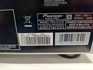 Ресивер Pioneer VSX-416-S (3 фото из 3)