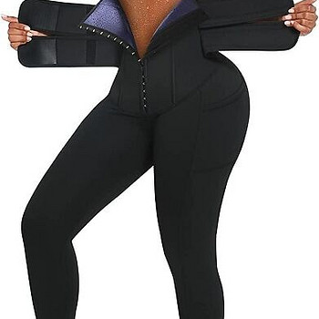 Naiste spordipüksid fitness vööga, L,XL