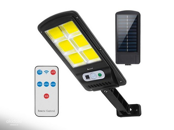Уличный/наружный солнечный светильник 120 LED с датчиком движения и сумерек