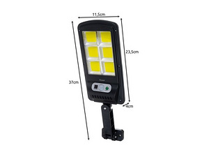 Ielas / āra saules lampa 120 LED ar kustības un krēslas sens (6 foto no 10)