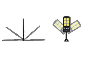 Ielas / āra saules lampa 120 LED ar kustības un krēslas sens (7 foto no 10)