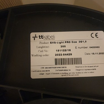 Продам электрический кабель 3G1,5 и 3G2,5. В бухте по 250 -