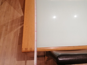 Täispuit söögilaud+nahktoolid (4 foto / 5)