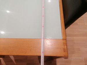 Täispuit söögilaud+nahktoolid (5 foto / 5)