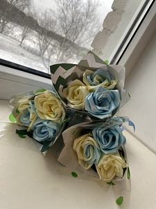 Käsitöö roosikimbud. Magus roosikimp (7 foto / 10)