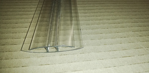 H- liist pvc 3m , 4mm. (1 foto / 1)