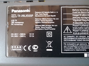 Panasonic TX-26LX500P (3 foto / 4)