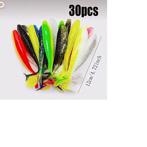 Landid. silikoonlandid 50tk. 5.5, 7,5, 9,5cm 30TK 12cM 9,2g (6 foto / 10)