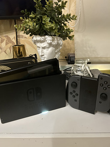 NINTENDO SWITCH GREY BEZMAKSAS PIEGĀDE + MACIŅŠ (2 foto no 5)