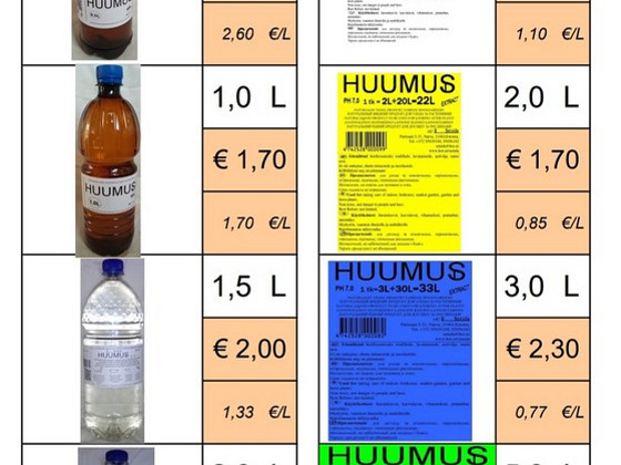 HUMUS looduslik vedel toode taimehoolduseks