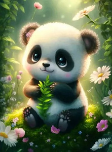 Teemanditikand Nunnu Panda 25x35 cm (30x40) (1 foto / 1)