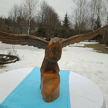 Müüa suur kodkas . Tiibade laius 71 cm ,kõrgus 33 cm .