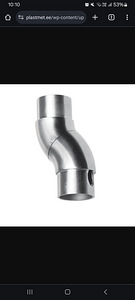 КОЛЕНО РЕГУЛИРУЕМОЕ ДЛЯ ТРУБ D42,4X2MM AISI 304 208.42.2.A2.S (3 фото из 3)