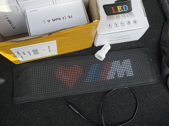 RGB Led veniv bluetooth экран